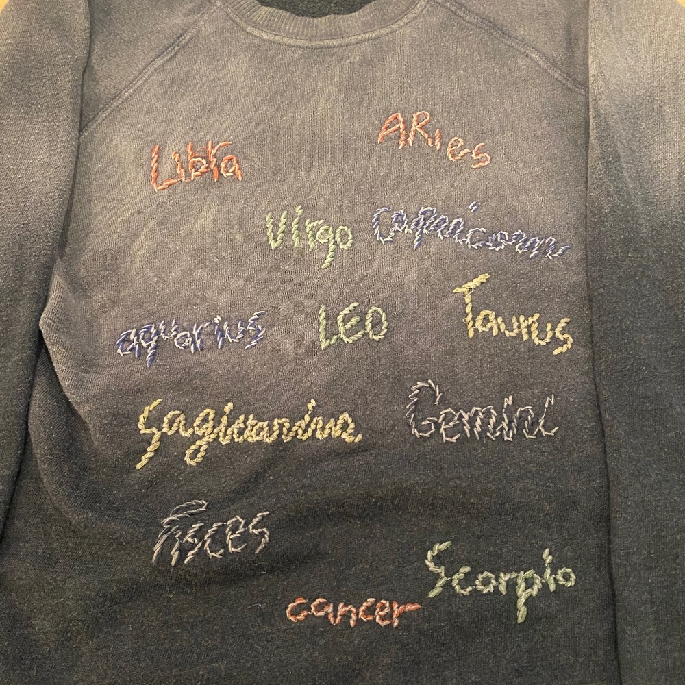 I stole my boyfriend’s sweatshirt - star sign